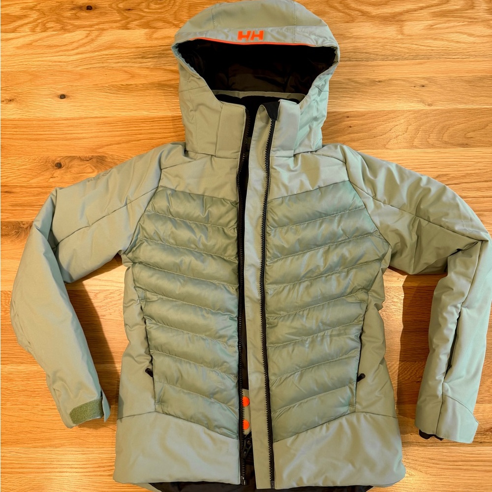 Helly Hansen Serene Youth Junior Insulated Ski Jacket Jade Green Size 10